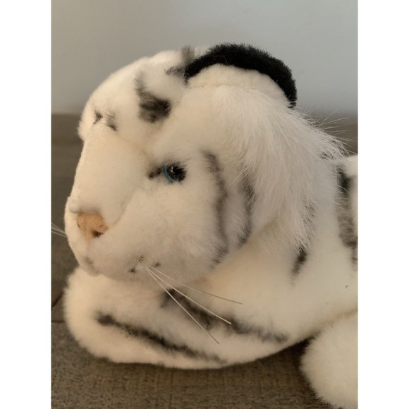 Wildlife Artist Conservation Collectibles 8” White Tiger Plush Realistic Stuffed - Picture 3 of 13